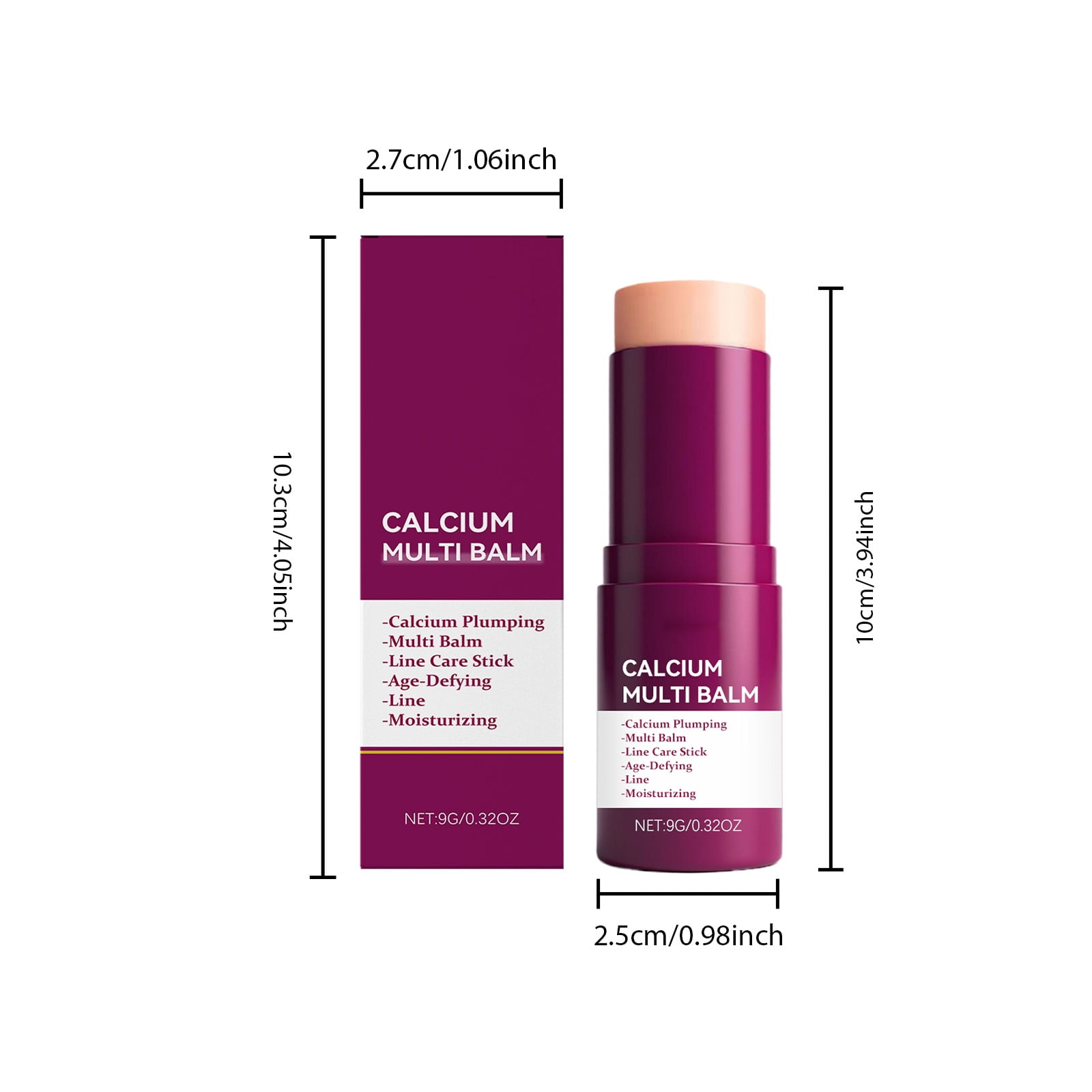 Alvantor Multi Balm Stick, Collagen Moisturizing Cream for Eye Neck & Face, 0.32oz