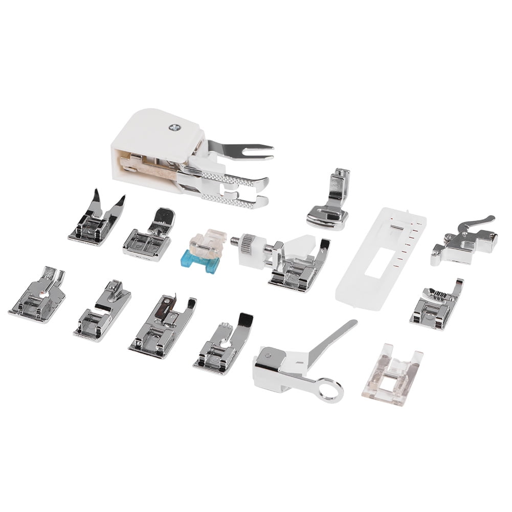 15Pcs Presser Foot for Brother Janome Singer Multifunctional Sewing