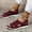 Red, variant on Sandals Women Mesh Breathable Slipper Dressy Summer Open Toe Sandals Comfortable Arch Support Sandal for Beach Travel
