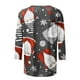 thumbnail image 5 of Pntutb - Camiseta holgada con estampado de moda para mujer, blusa de manga 3/4, cuello redondo, tops casuales Pntutb Pntutb-1244, 5 of 5