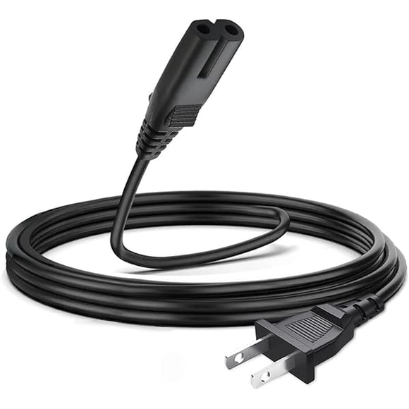 ccwmincc 6 Feet 2 Prong AC Power Cord for PS5/PS4/PS4 PS3 Slim/PS3 Super Slim, PlayStation 5 PlayStation 4 3, Xbox Series S Series X, Xbox One S One X Power Cable Replacement