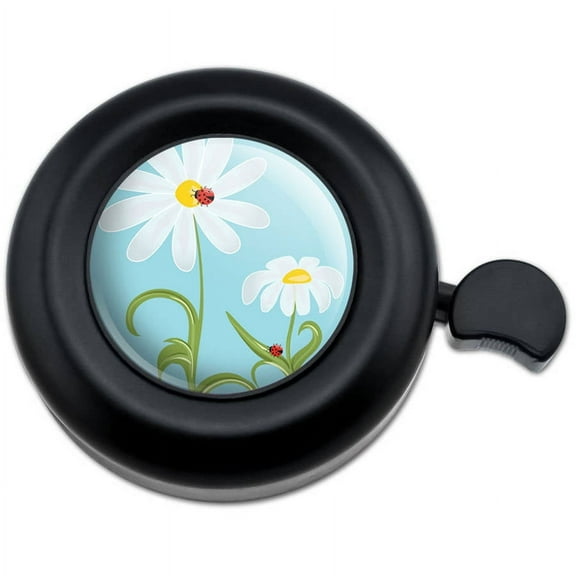 Sweet Ladybugs on Flowers Bicycle Handlebar Bike Bell