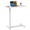 White, variant on YOQIANG Adjustable Rolling Overbed Table Mobile Sit-Stand Computer Desk with Lockable Casters for Home Hospital Patio