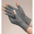 thumbnail image 2 of Brownmed IMAK Arthritis Pain Relief Compression Gloves - Medium - Gray/Gold, 2 of 2
