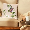 thumbnail image 3 of Funda de almohada moderna, punto de cruz, costura práctica, decorativa, bricolaje, elegante bordado Flores moradas, 3 of 7