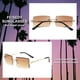 thumbnail image 4 of Vintage Rimless Sunglasses Rectangle Frameless Candy Color Glasses Women Men B2642, 4 of 4