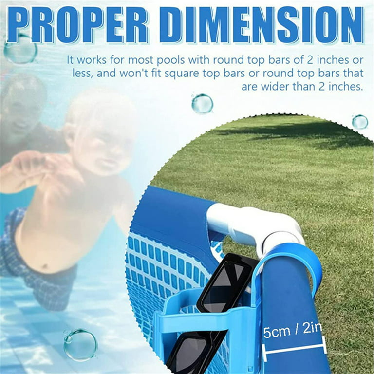 Pack of 2 Drink Holders, Blue Pool Cup Holder Cup Holder for Pool