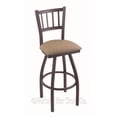 thumbnail image 5 of Holland Bar Stool Co Contessa 30 in. Slat Back Swivel Bar Stool with Faux Leather Seat, 5 of 7