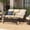Beige, variant on Hillga Wicker Outdoor 3-Seat Sofa with Cushions for Backyard,Beige