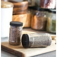thumbnail image 4 of Clear Plastic Spice Bottle with Black Ribbed Lid - 6 oz / 180 ml, 4 of 4