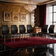 thumbnail image 3 of TesNus Dining Chairs Set of 6, 37 Inch PU Leather Upholstered Black Seat with Silver Metal Legs, Modern Kitchen Dining Room, 3 of 9