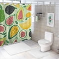 thumbnail image 7 of Patifu Fruit Vegetables Pattern Bathroom Shower Curtain Set with Hooks 100% Polyester Waterproof Fabric, Vibrant HD Print, Easy Install and Maintain 69"x72, 7 of 7