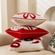 thumbnail image 4 of ¡Solo por Hoy!, Almohada navideña Cojines navideños decorativos Cojines de menta Decoraciones navideñas rojas y blancas Almohada linda Funda de cojín decorativa navideña Akmoler, 4 of 8