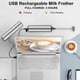 thumbnail image 3 of Electric Milk Frother, USB Rechargeable,and Mini Beater with Dual Head Whisk,Stainless Steel, 3 of 5