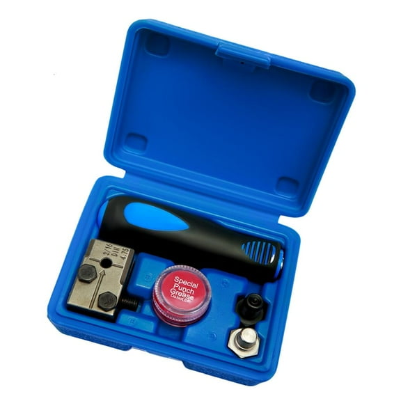 Yammee Car Brake Line Flaring Device Tube Flare Tool Universal 3/16in 4.75mm Manual Tubing Flaring Tool Set with Storage Box