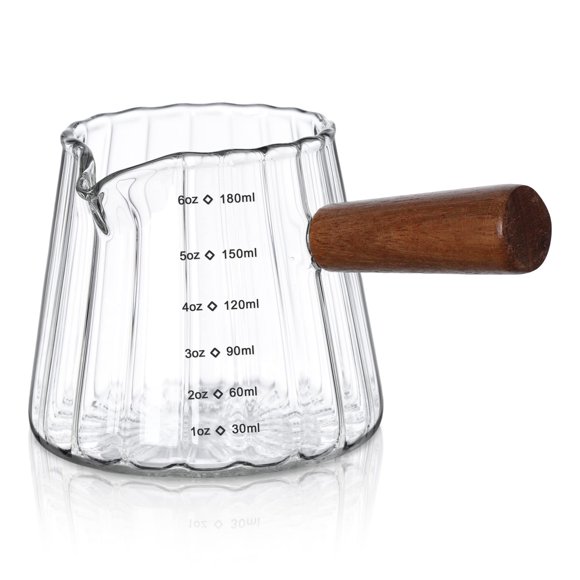 Vasos medidores de vidrio de borosilicato Joeyan de 180 ml
