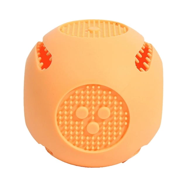 Juguete interactivo para perros, juguete masticable para perros, juguetes de enriquecimiento para perros, pelota para perros, dispensador de alimentos Amarillo