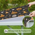 thumbnail image 6 of Happy Halloween Table Cover with Elastic Edge Wrinkle Resistant Washable Horror Pumpkin Ghost Square Table Covers Table Cloths for Party Picnic Dinner Decor (34x34in), 6 of 6
