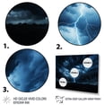 thumbnail image 3 of Designart "delicate Lightning IV" Landscapes Floater Framed Canvas Wall Art, 3 of 7