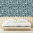 thumbnail image 3 of Ambesonne, Fall Themed Peel & Stick Wallpaper for Home, Line Style Dandelion, 13"x36", Teal Charcoal Grey White, 3 of 5
