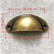 thumbnail image 3 of 20 tiradores vintage de concha NQ para cajones armarios muebles de cocina 8,2 cm x 3,5 cm latón antiguo, 3 of 4
