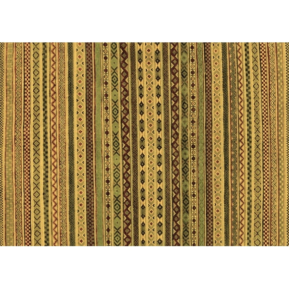 Ahgly Company Indoor Rectangle Oriental Brown Modern Area Rugs, 5' x 8'