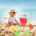 thumbnail image 4 of Rciityk Beach Toys, 6 Piece Sand Toys Set Sandbox Toys for Toddlers 3-10 Includes Shovels, Bucket, Sand Molds Beach Vacation Essentials, 4 of 6