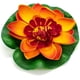 thumbnail image 2 of Paquete de 7 flores de loto de espuma flotante artificiales, plantas de estanque de lirio de agua, decoración de jardín para el hogar, 4 "de diámetro, 2 of 5
