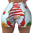 thumbnail image 2 of Honeii Funny Christmas Gnome Print Women's Workout Shorts, Gym Shorts for Active Wear, Sports Shorts,Women's Running Shorts,Quick Dry Athletic Shorts-Medium, 2 of 8