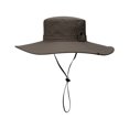 thumbnail image 1 of ENJOYW Men Sun Hat Solid Color Fasten String Wide Brim Sunscreen Beach Hat Summer Head SupplyPolyester, 1 of 7