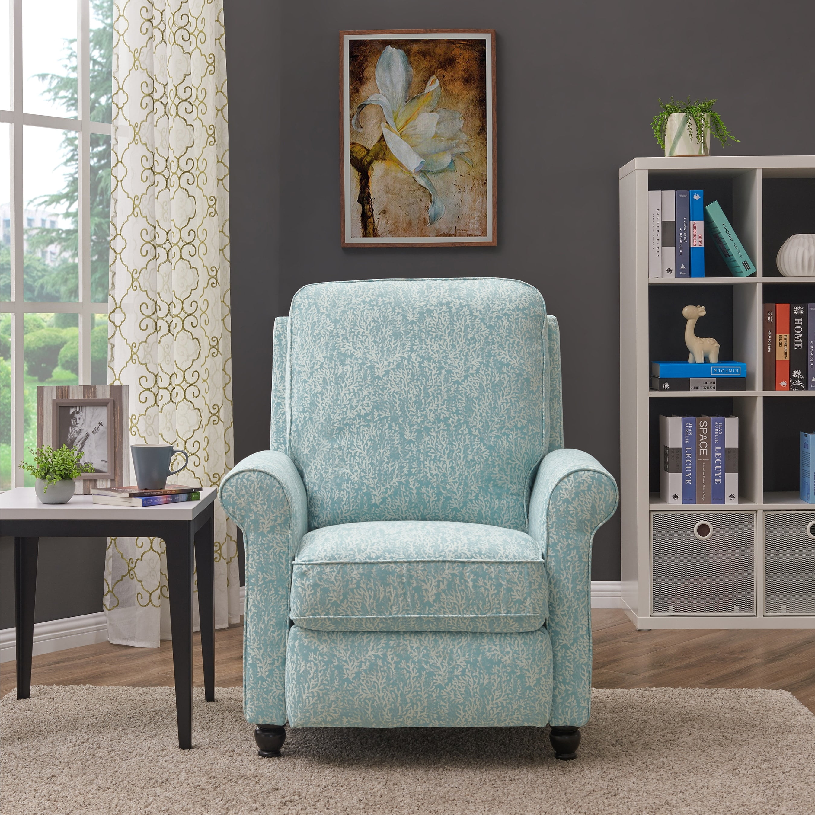 ProLounger  Sky Blue Push-back Recliner Chair