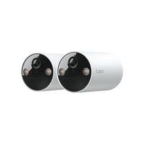 TP-Link Tapo Wireless Indoor/Outdoor 2K Security Camera, Waterproof, Rechargeable, Battery-Powered, Install Anywhere, Local or Cloud Storage - Subscription not Required, Two-Way Audio - TC82(2-pack)