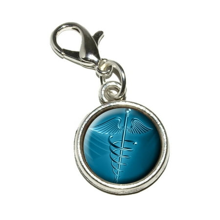 - Medical Caduceus Symbol - EMT RN MD Bracelet Charm
