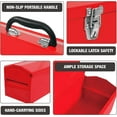 thumbnail image 4 of Torin 19" Portable Steel Tool Box with Metal Latch Closure and Removable Storage Tray, Red,ATB212, 4 of 7