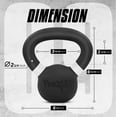 thumbnail image 4 of Yes4All Powder Coated Cast Iron Kettlebell Single White - 4 KG / 9 LB Strength Training Kettlebells Weight Set for Full Body Workout, Home Gym, 4 of 4