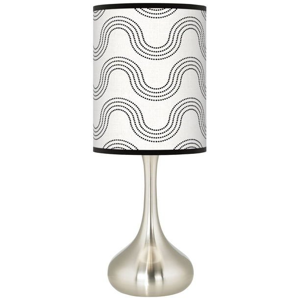 Giclee Glow Wave Droplet Table, Droplet Table Lamp