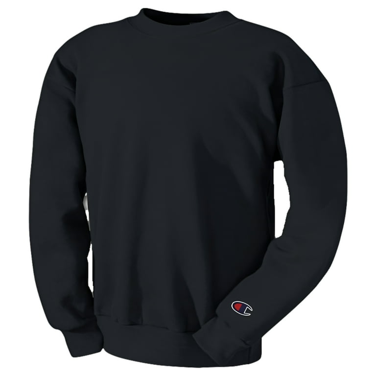 Champion Powerblend Crewneck Sweatshirt, 9 oz., Black, XL Champion Powerblend Crewneck Sweatshirt, 9 oz., Black, XL