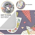 thumbnail image 2 of FREEAMG Dish Drying Mat Cute Ice Cream Kitchen Dish Pads Super Absorbent Microfiber Dish Drying Rack Pads Safe Heat-resistant Kitchen Counter Mat,18x24 Inch, 2 of 7