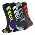 thumbnail image 2 of 4Pack Men's Basketball Sock Cushion Athletic Long Sports Outdoor Socks Compression Sock, 2 of 3