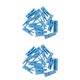 thumbnail image 4 of sweethay Paquete de 100 clavijas de Tarjeta de artesanía de boda Clips de imagen de papel de teléfono Fiesta Escuela Oficina Artesanía Pinzas Azul claro 2Conjunto, 4 of 6