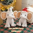 thumbnail image 5 of Plush Elephant Pillow Stuffed Animal Doll 9.8'' Soft Stuffed Elephant Plush Toy Christmas Decor Gift, 5 of 5