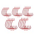 thumbnail image 5 of Sougayilang 50Pcs Fishing Hooks Set Big Game Carbon Steel Sharp Hook with Plastic Box, Red, 5 of 7