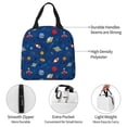 thumbnail image 3 of Easygdp Space Premium Insulated Lunch Bag - Waterproof Oxford Cloth, Aluminum Foil Lining, Large Capacity, Front Pocket, Unisex for Work, School, Outdoor Activities, Picnics, 3 of 5