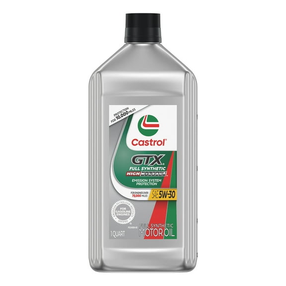 Castrol GTX Full Synthetic High Mileage 5W-30 Motor Oil, 1 Quart