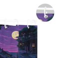 thumbnail image 5 of Yayeee Shower Curtain with Hooks 72"x72" Waterproof Fabric Bathroom Hanging Decor, Purple Street, 5 of 5