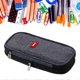 thumbnail image 3 of Pencil Bag Gray Large Capacity Metal Zipper Canvas Mesh Pocket Large Pencil Case for Students School Office Student Pencil Bag, 3 of 4