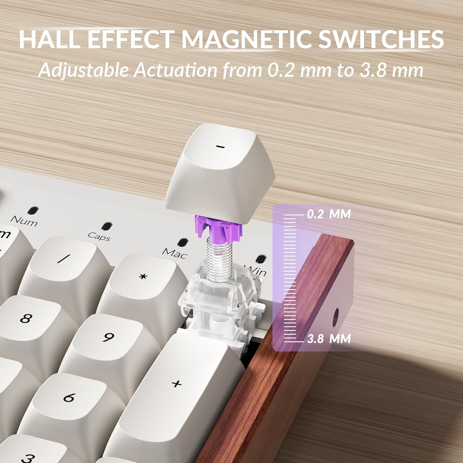 Keychron K10 HE 100% TKL Wireless RGB Hall Effect Magnetic Switch Keyboard, Rapid Trigger, QMK, 2.4G/BT