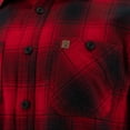 thumbnail image 3 of Coleman Men's Long-Sleeve Flannel Shirt Midweight Western Plaid Button-Down (Red/Black, Medium), 3 of 3