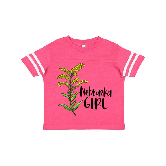 Inktastic Nebraska Girl Goldenrod Flower Girls Toddler T-Shirt
