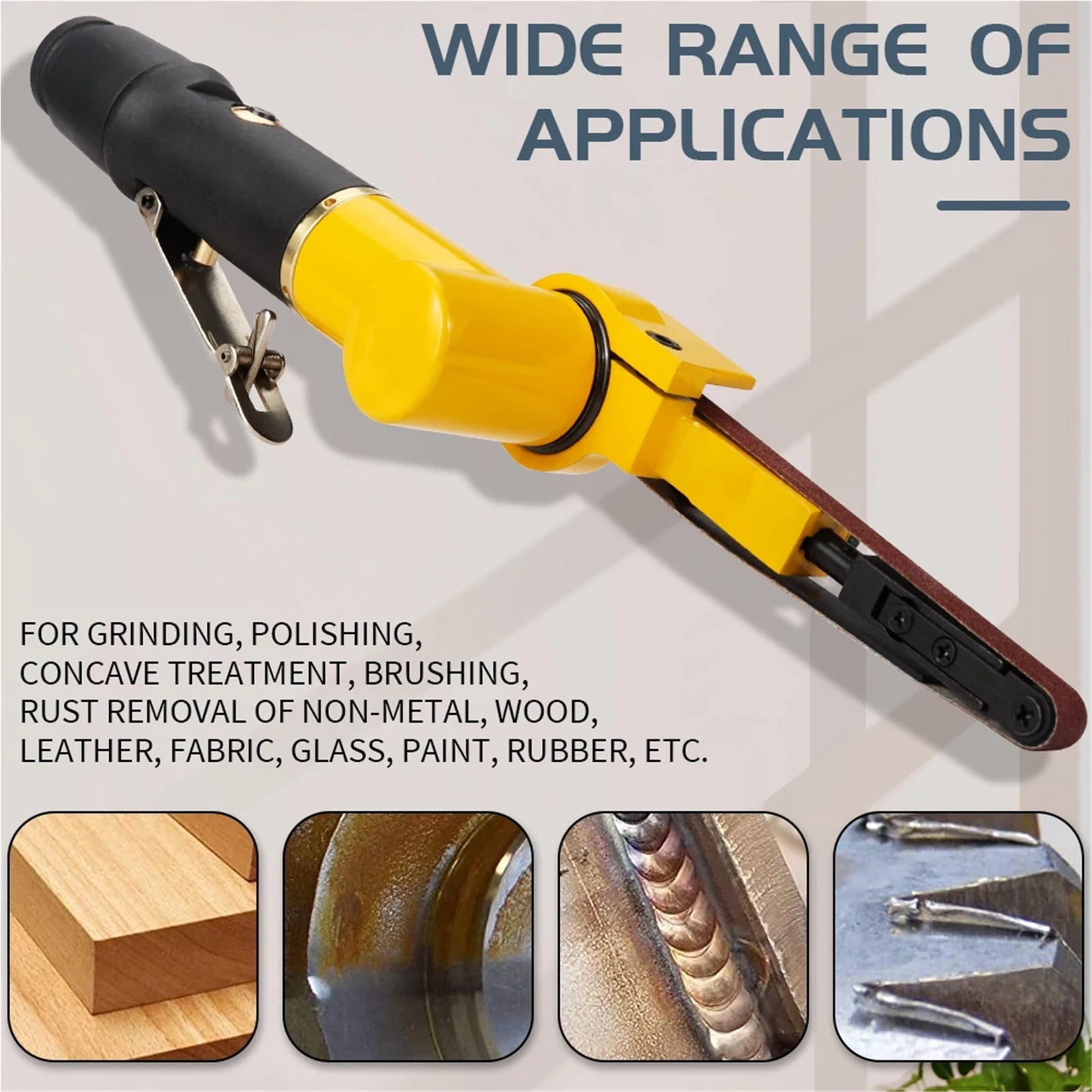 Air Belt Sander Air Compressor Angle Grinder Adjustable Pneumatic Grinding Machine - Multi-Purpose Tool